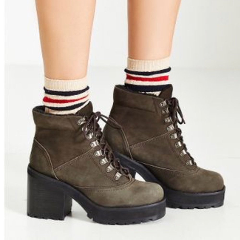 Jeffrey Campbell Women's Gray Sequoia SH waterproof Hiker Boot